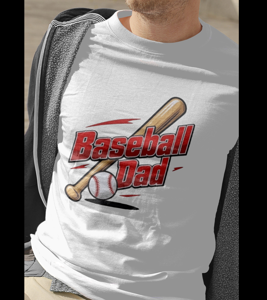 Baseball Dad Bat And Ball Sports T-Shirt