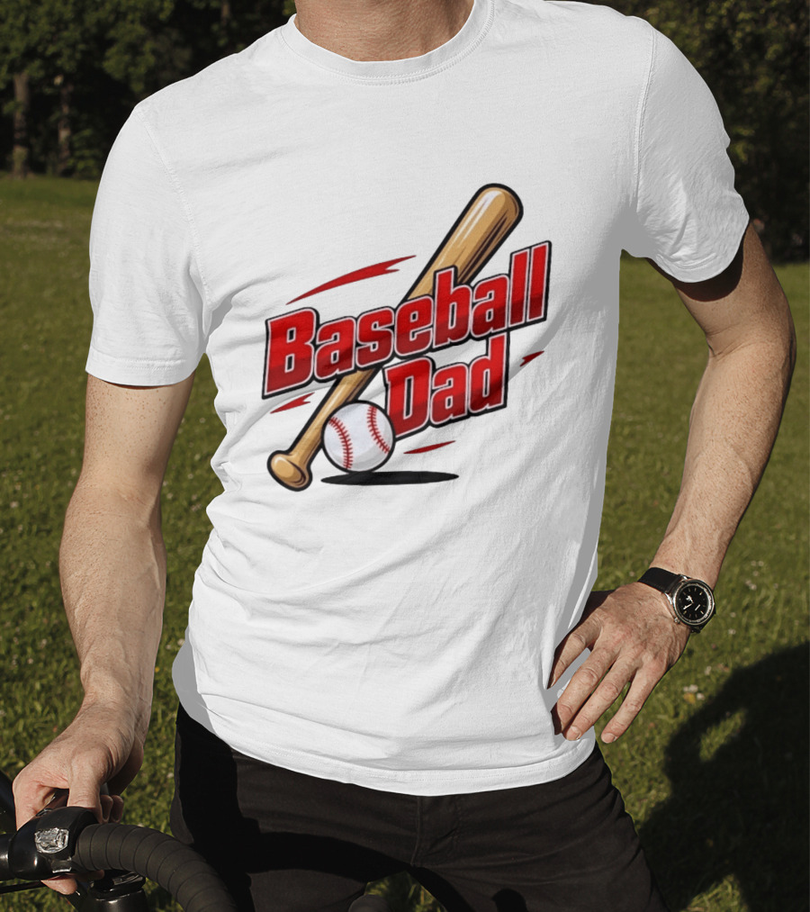 Baseball Dad Bat And Ball Sports T-Shirt