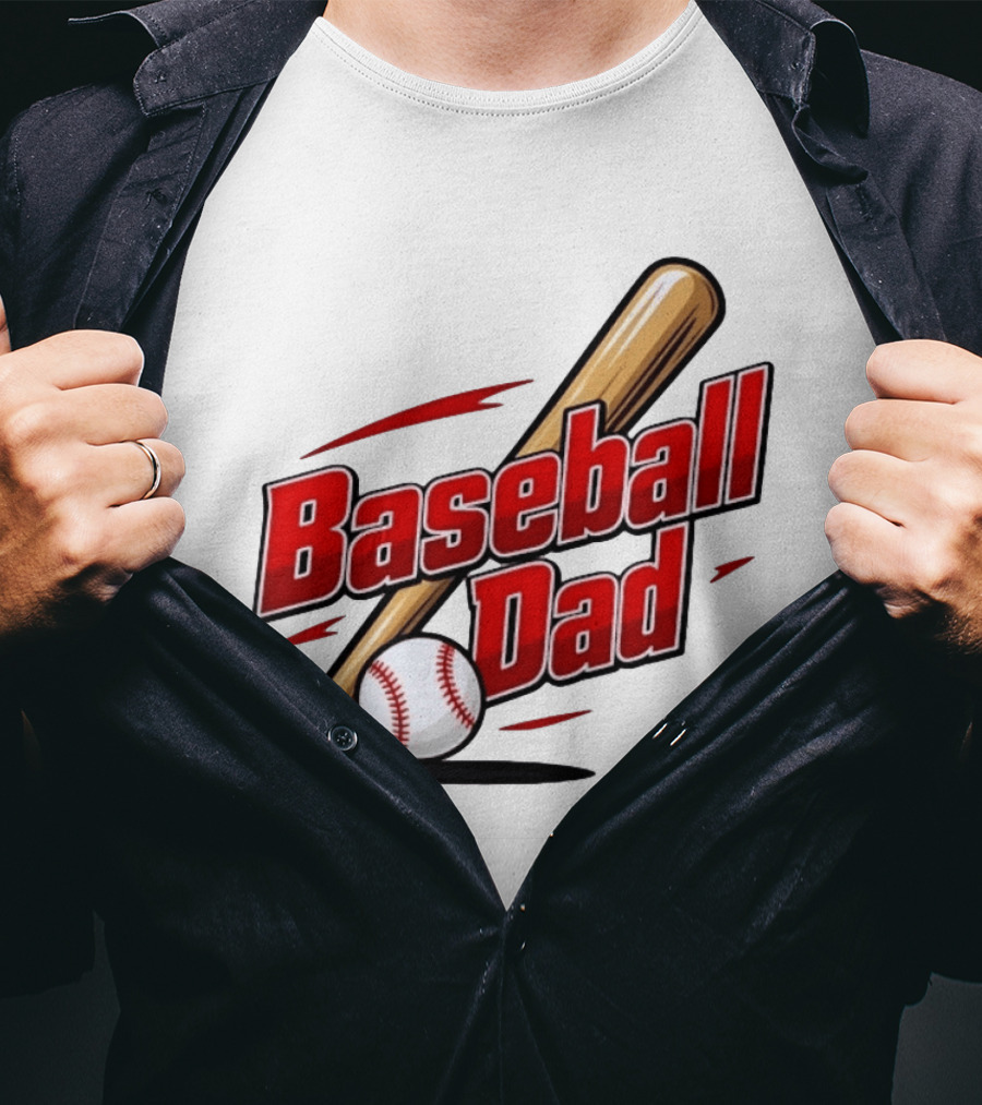 Baseball Dad Bat And Ball Sports T-Shirt