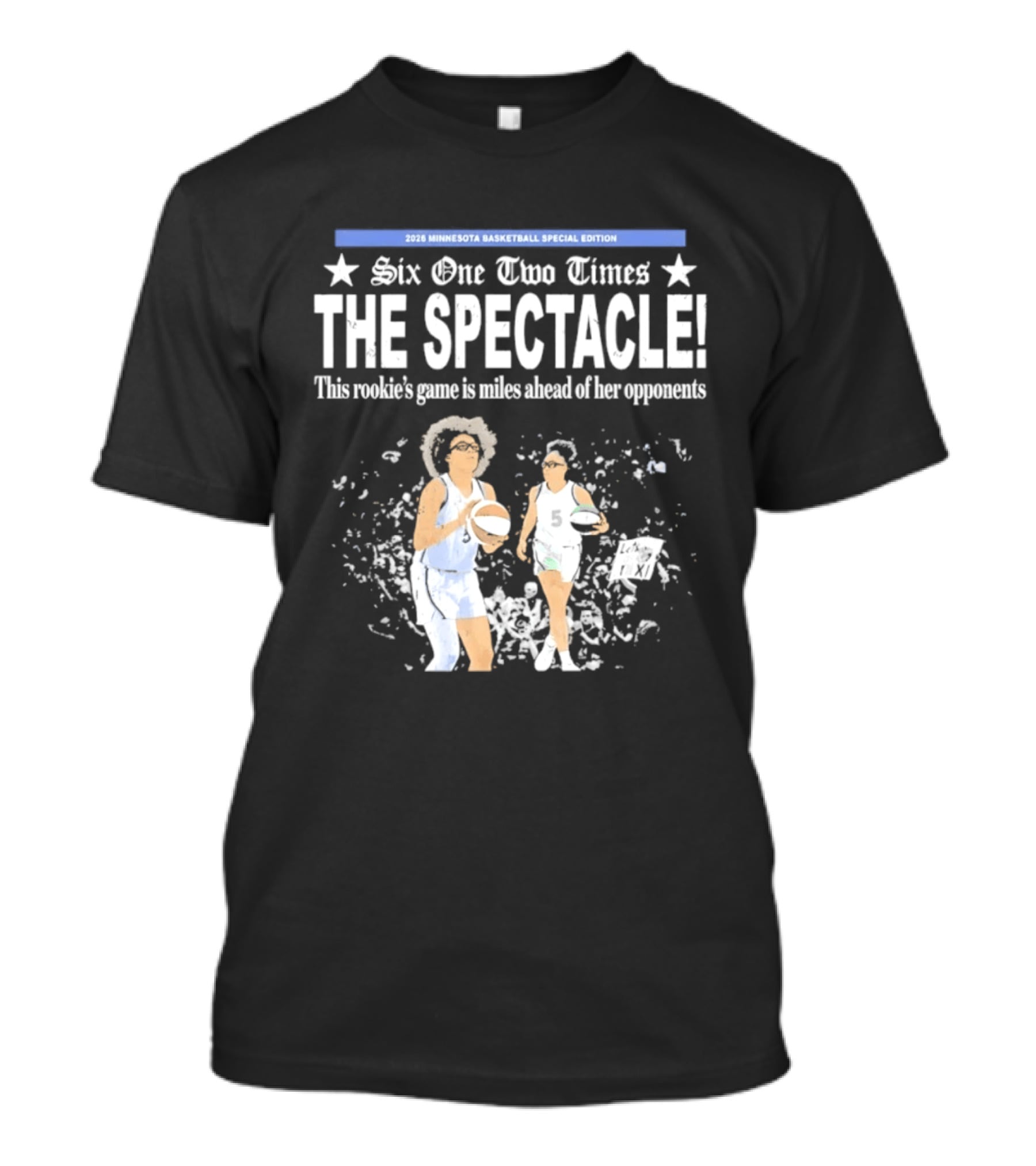 2026 Minnesota Basketball Special Edition Six One Two Times The Spectacle Rookie Game T-Shirt