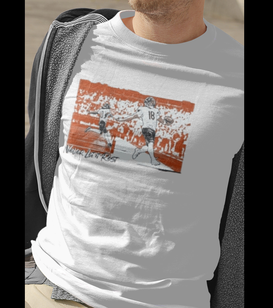 Caleb Williams Luther Burden III Never Let It Rest Chicago Bears Football T-Shirt