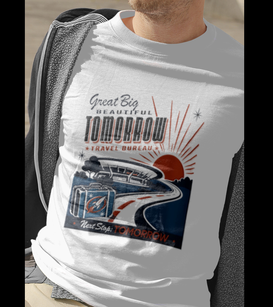Great Big Beautiful Tomorrow Travel Bureau Tomorrow Carousel T-Shirt