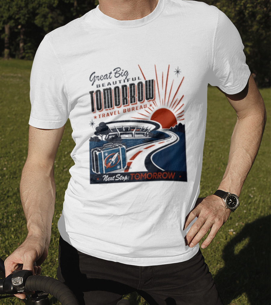 Great Big Beautiful Tomorrow Travel Bureau Tomorrow Carousel T-Shirt