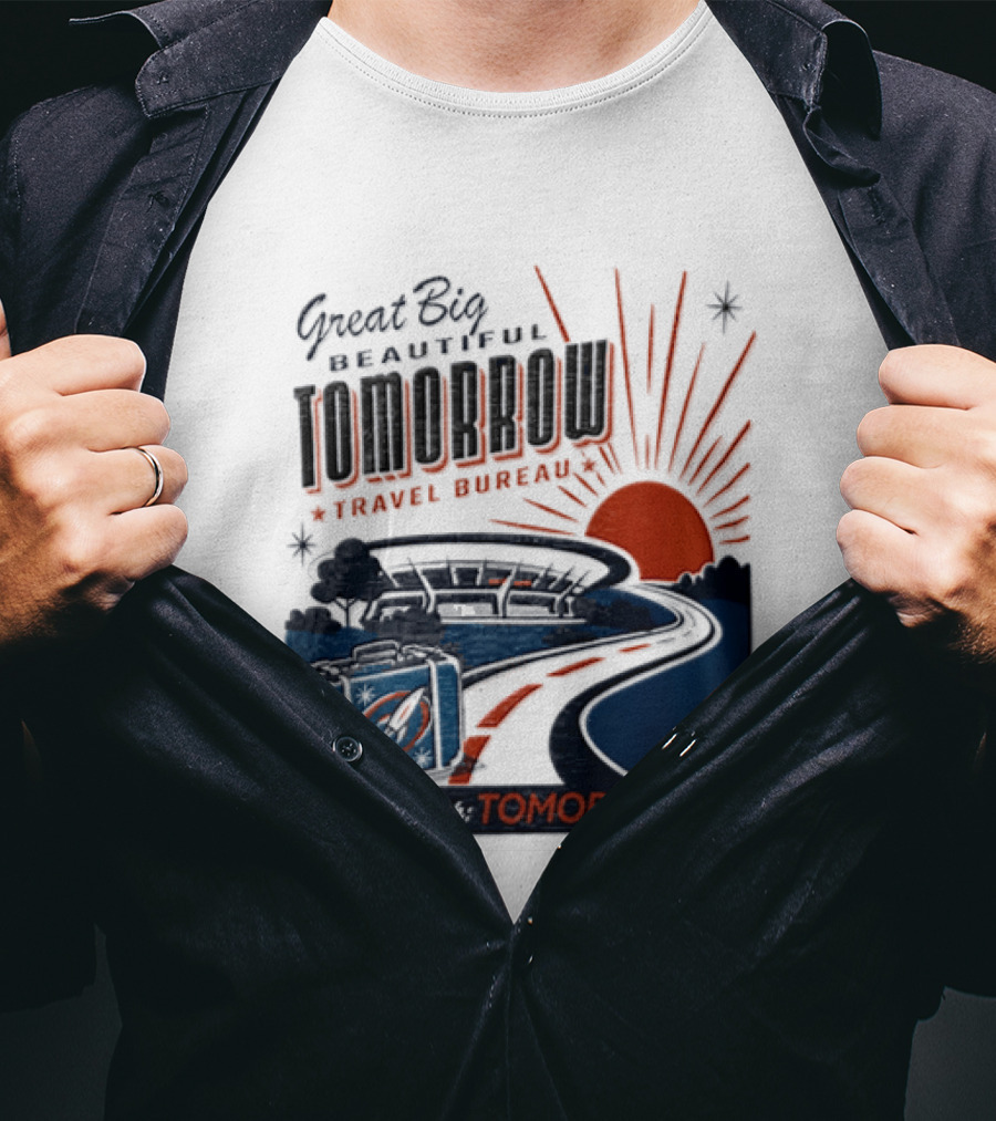 Great Big Beautiful Tomorrow Travel Bureau Tomorrow Carousel T-Shirt
