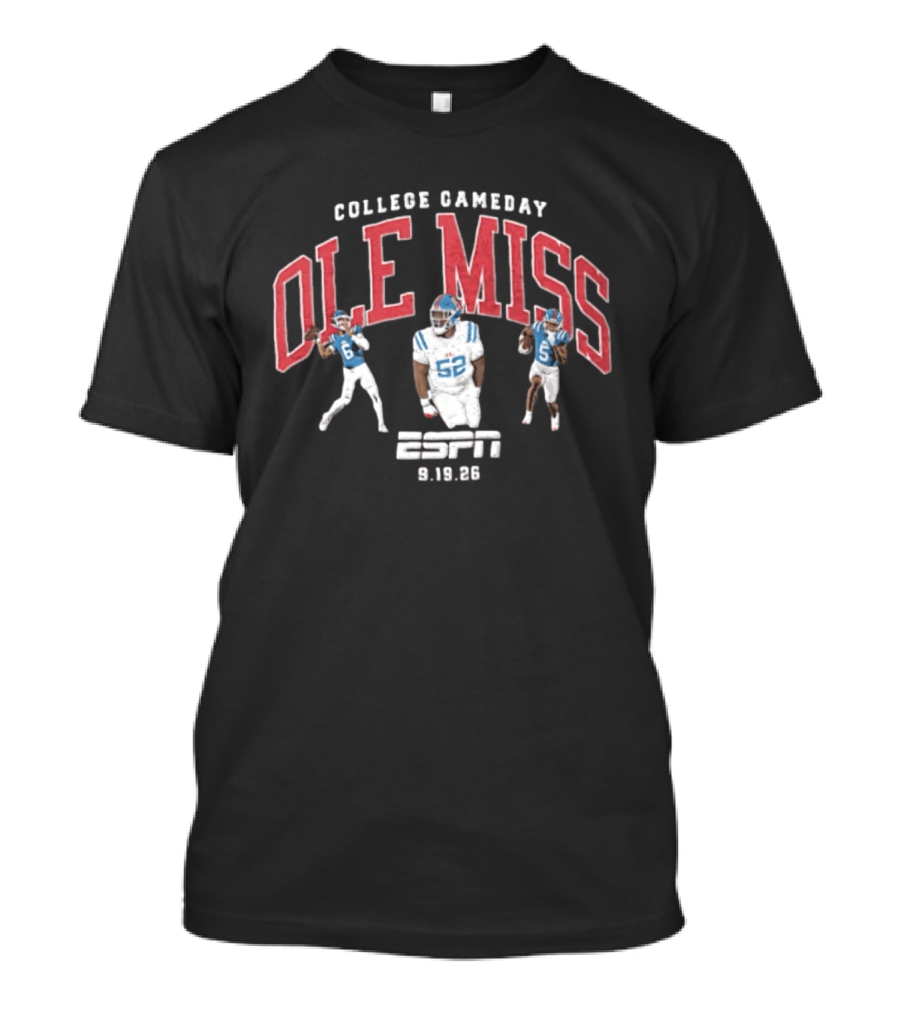 College Gameday Ole Miss Rebels ESPN 9.19.26 T-Shirt