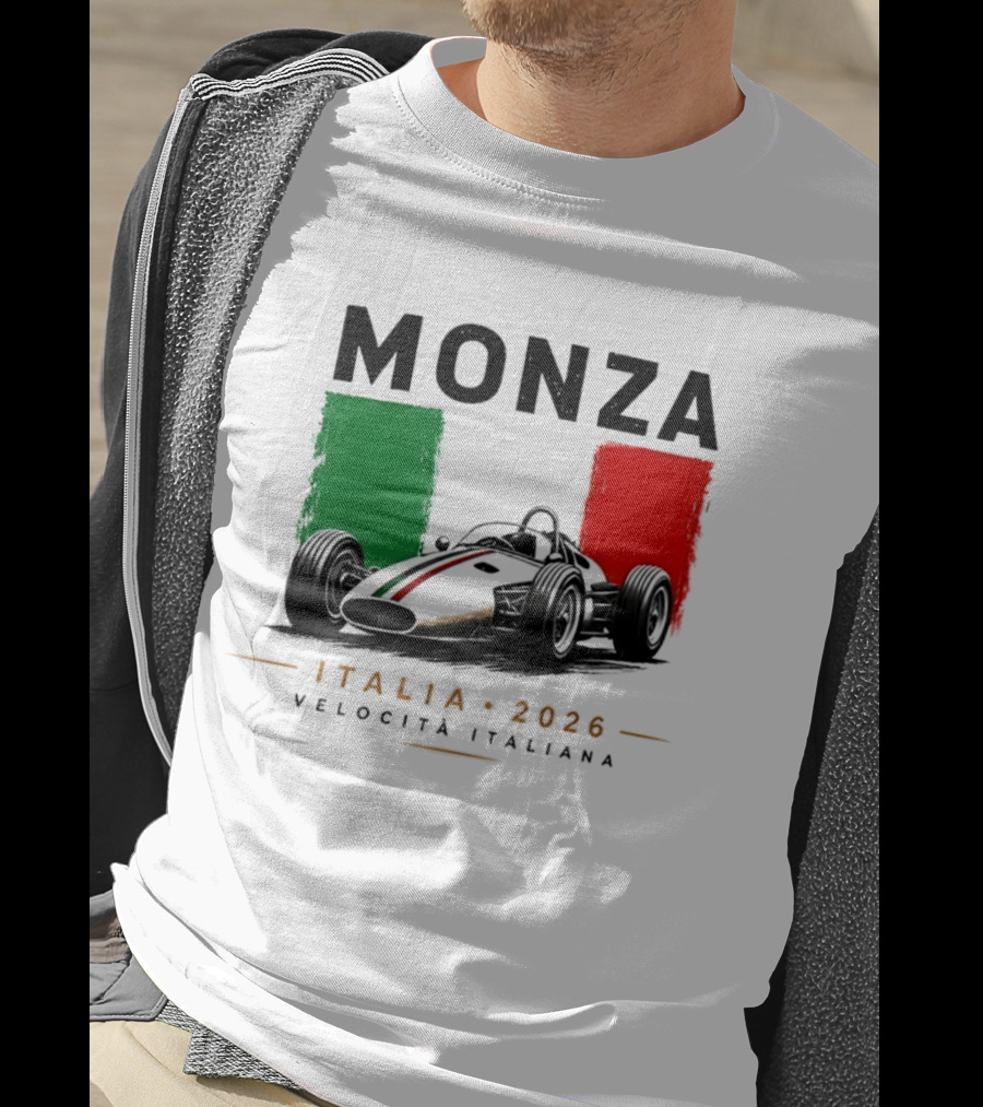 Monza Italia 2026 Velocita Italiana Formula 1 Racing Italian Flag T-Shirt