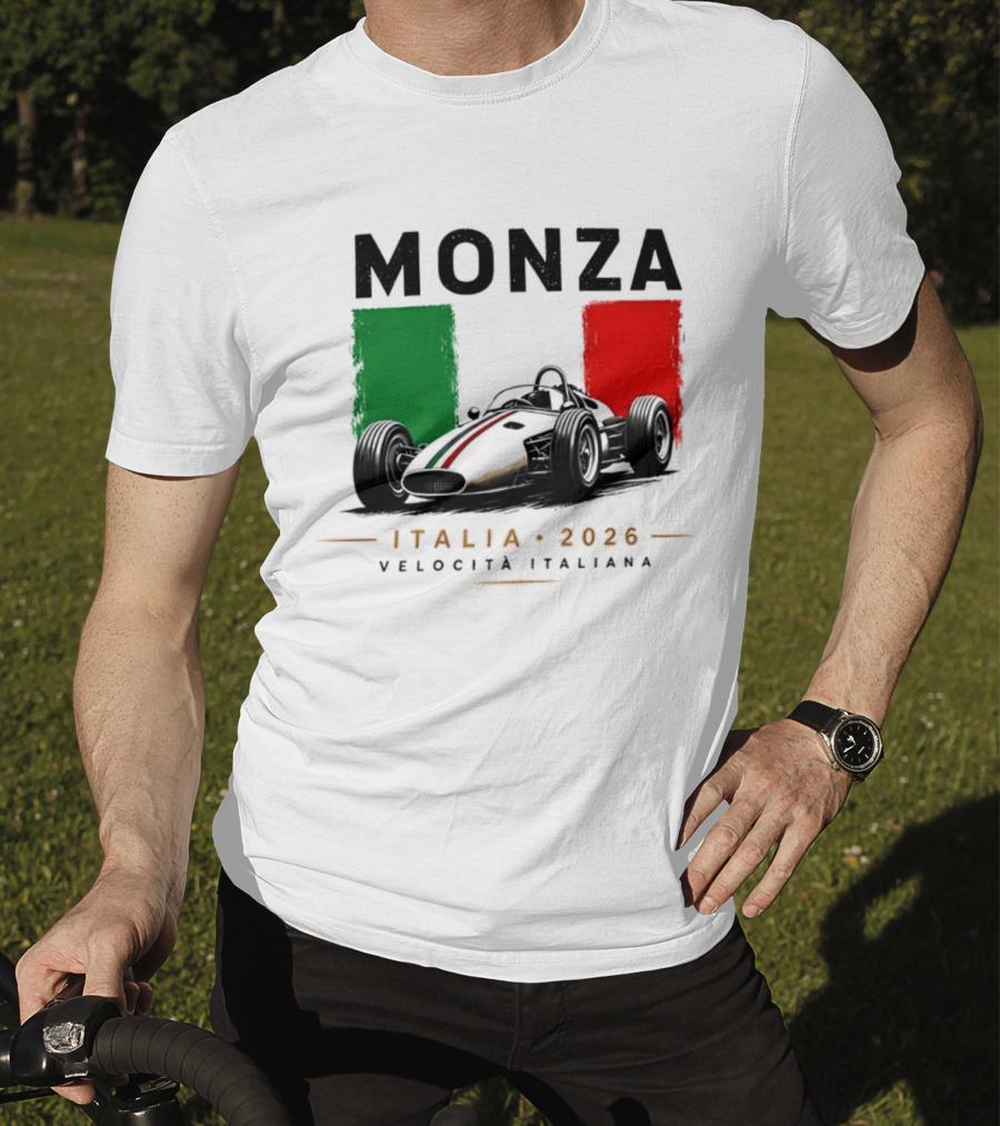 Monza Italia 2026 Velocita Italiana Formula 1 Racing Italian Flag T-Shirt