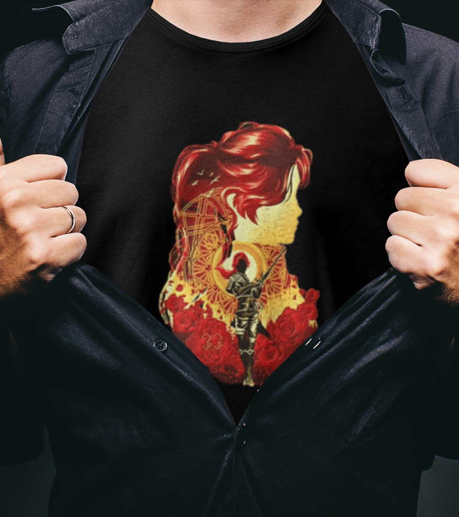 Rose Of Versailles Oscar Francois De Jarjayes Anime Manga Roses T-Shirt