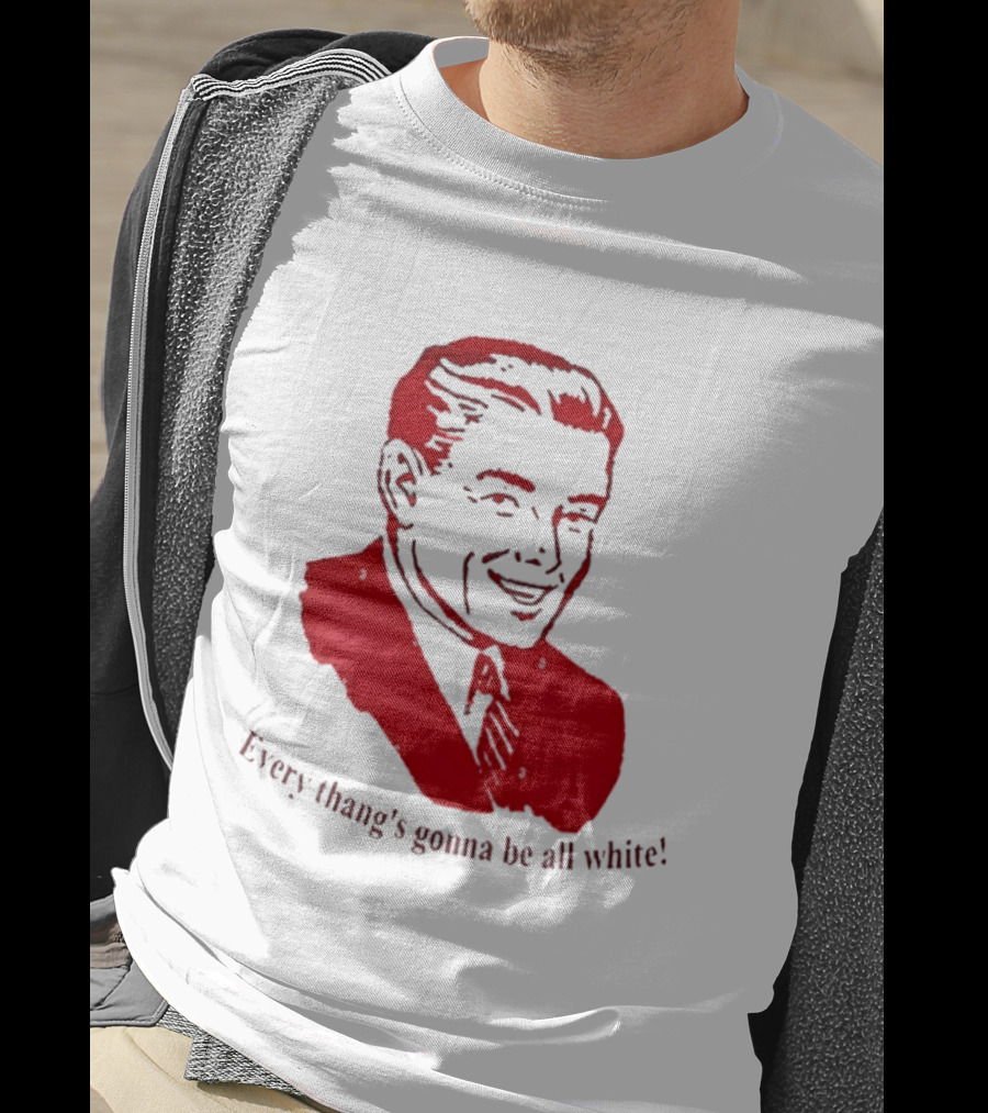 Every Thang's Gonna Be All White Vintage Style Retro Comic T-Shirt