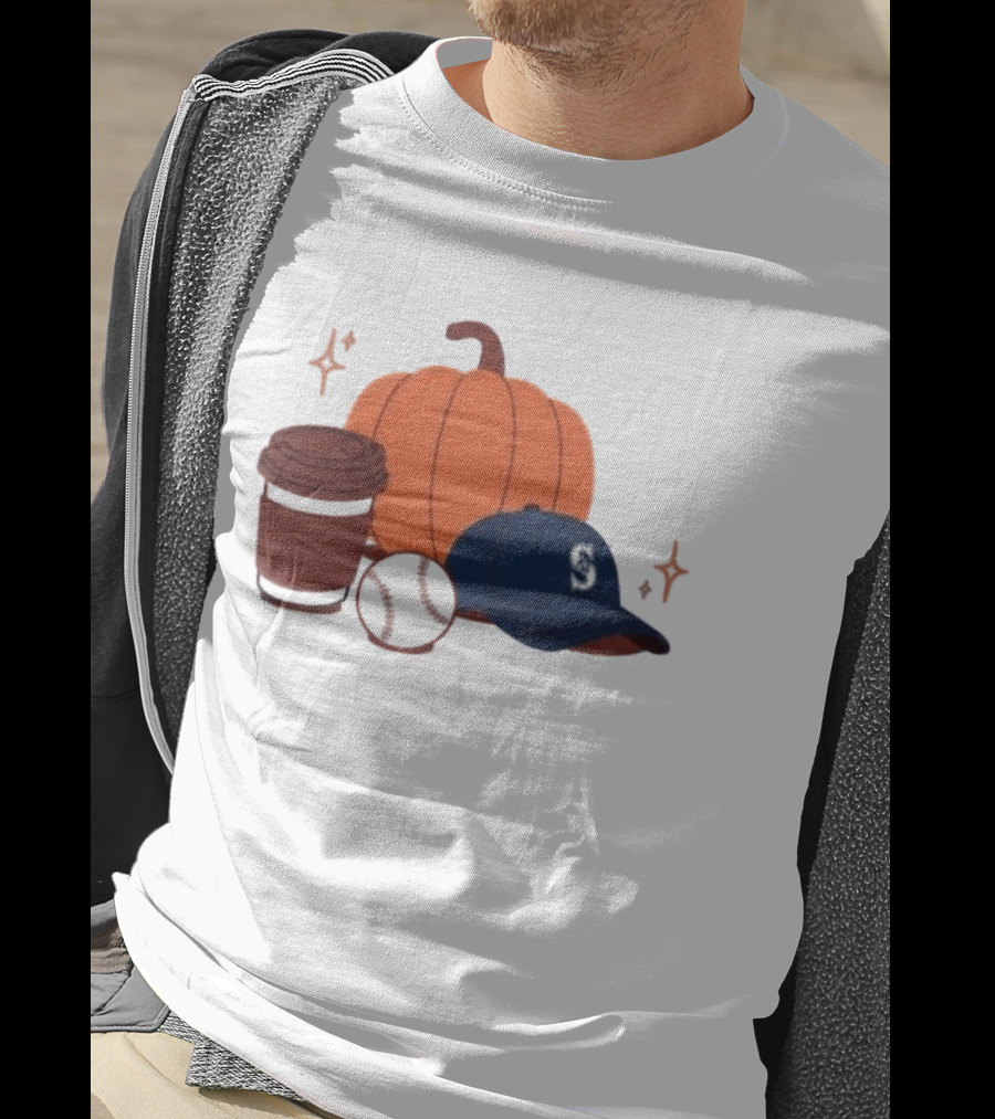 Seattle Mariners Pumpkinpalooza 2026 Coffee Baseball Cap Pumpkin T-Shirt