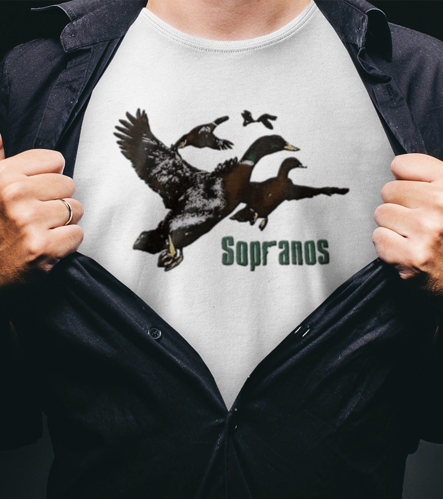 Sopranos Ducks Flying Scene Iconic TV Show Moment T-Shirt