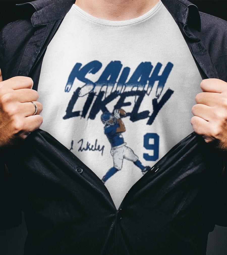 Isaiah Likely Catch Pose 9 New York Giants T-Shirt