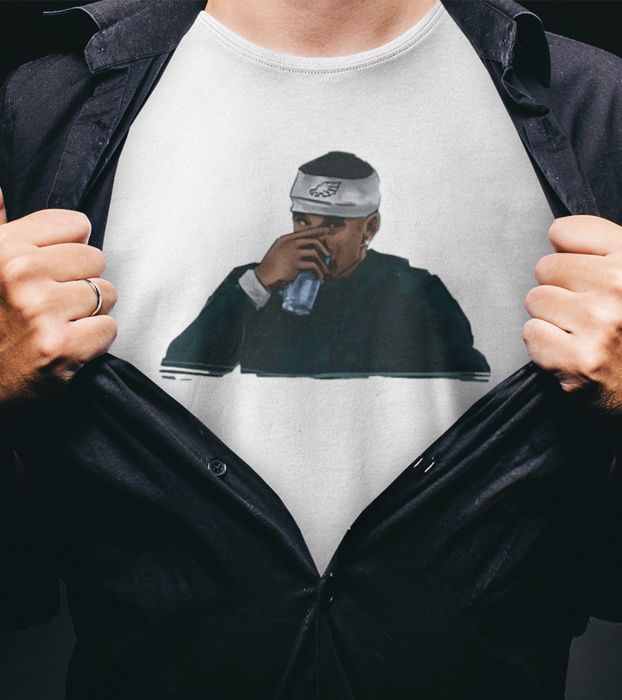 Philadelphia Eagles Jalen Hurts Hydration Headband T-Shirt
