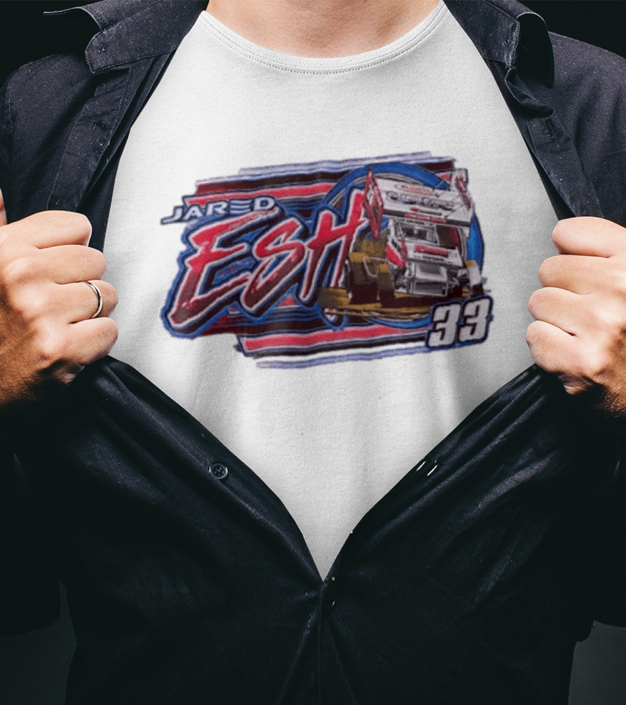 Jared Esh 33 Sprint Car Racing Ezra's Point Competition T-Shirt