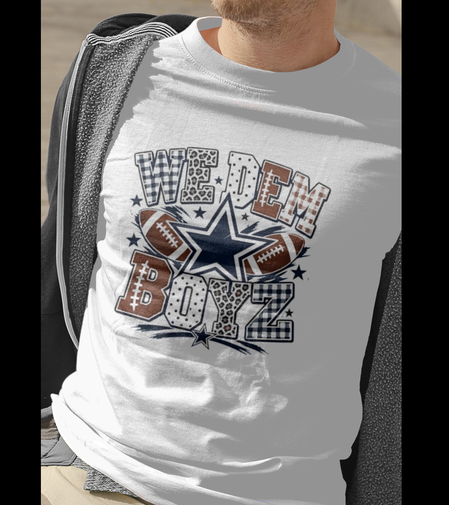 We Dem Boyz Dallas Cowboys Football Star Footballs T-Shirt