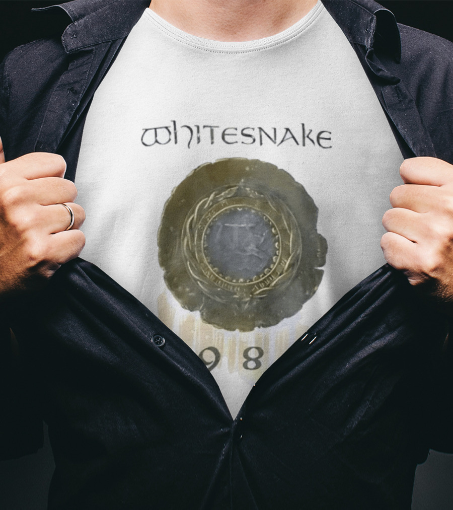 Whitesnake 1987 Album Cover Hard Rock Heavy Metal Band T-Shirt
