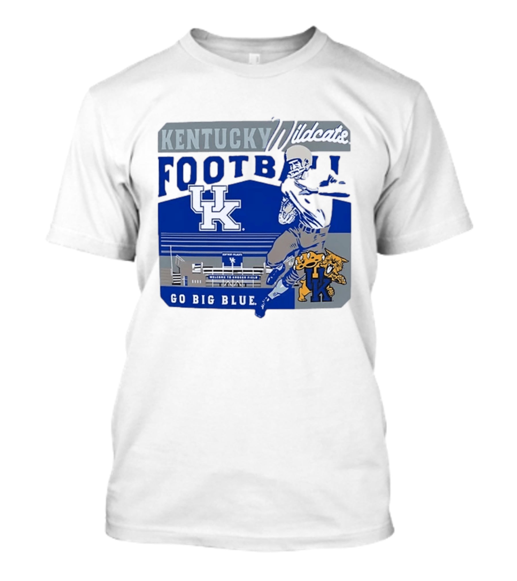 Kentucky Wildcats Football Go Big Blue Kroger Field UK Wildcats T-Shirt
