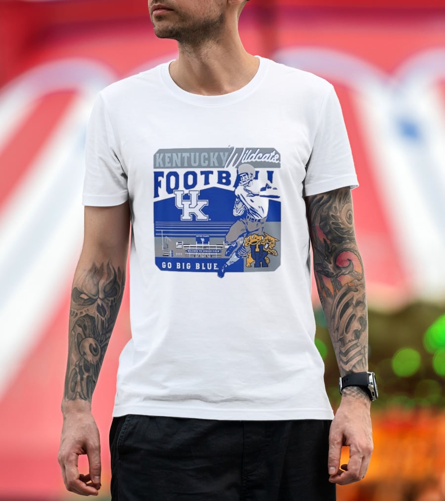 Kentucky Wildcats Football Go Big Blue Kroger Field UK Wildcats T-Shirt