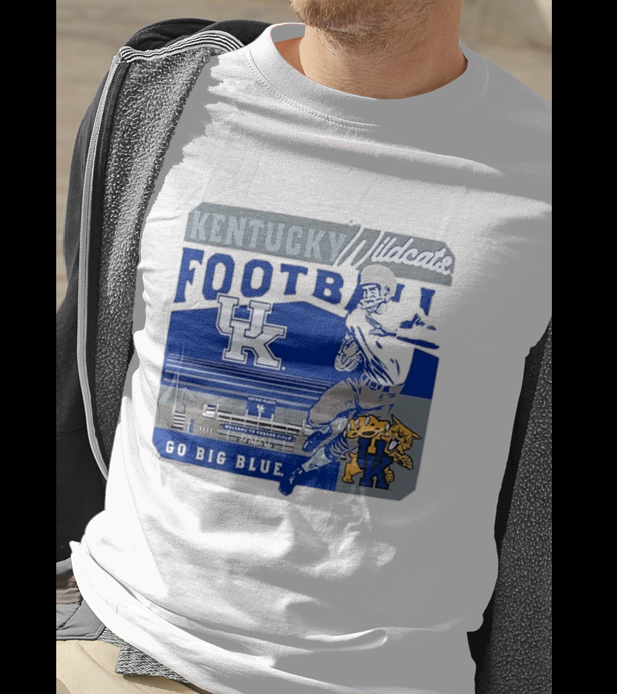 Kentucky Wildcats Football Go Big Blue Kroger Field UK Wildcats T-Shirt