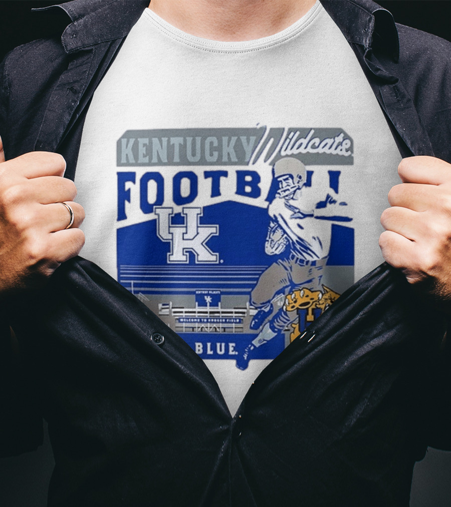 Kentucky Wildcats Football Go Big Blue Kroger Field UK Wildcats T-Shirt