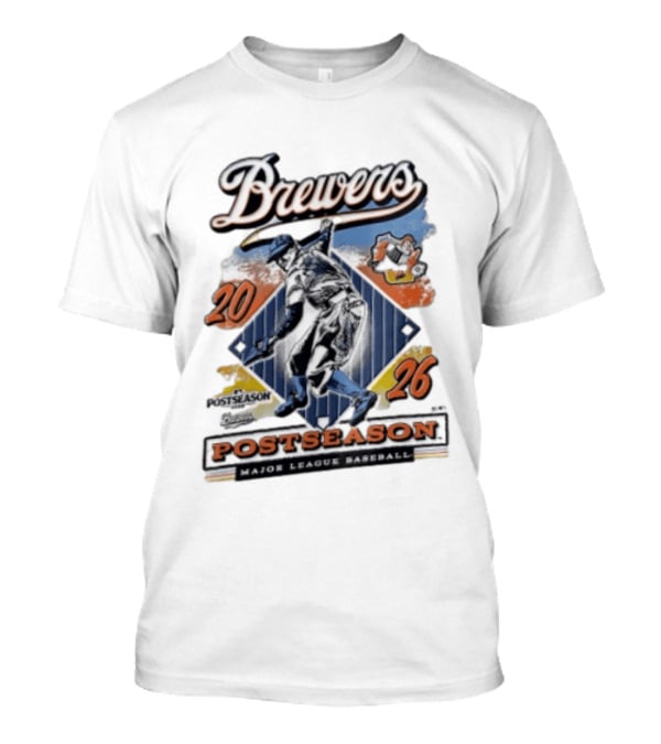 Brewers 2026 Postseason Major League Baseball Players Fielding T-Shirt