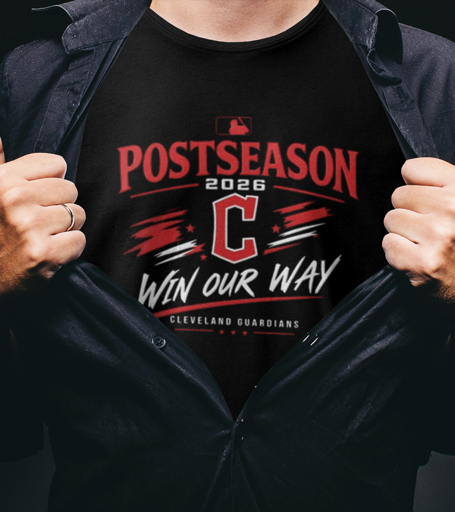 Cleveland Guardians 2026 Postseason Win Our Way MLB T-Shirt