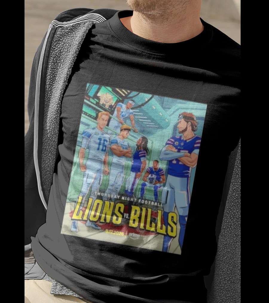 Thursday Night Football Lions Vs Bills 9.17.2026 Prime T-Shirt