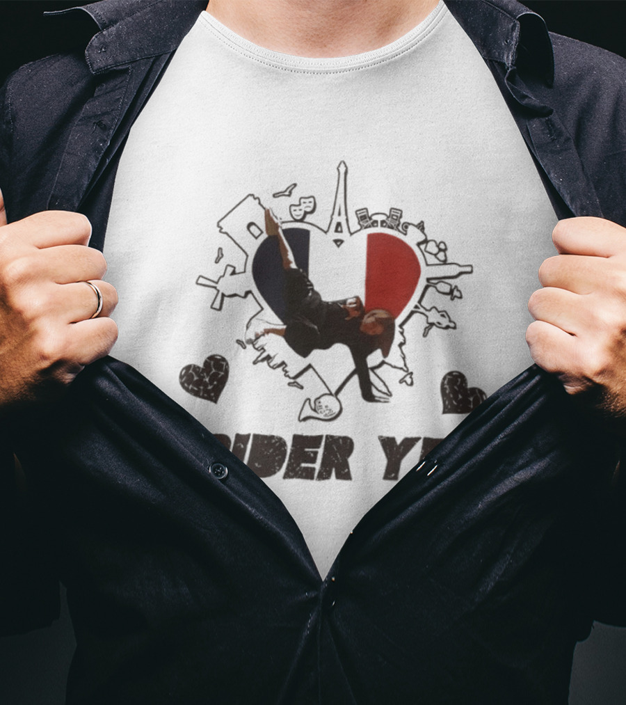 Spider Yeji France Heart Paris Travel ITZY T-Shirt