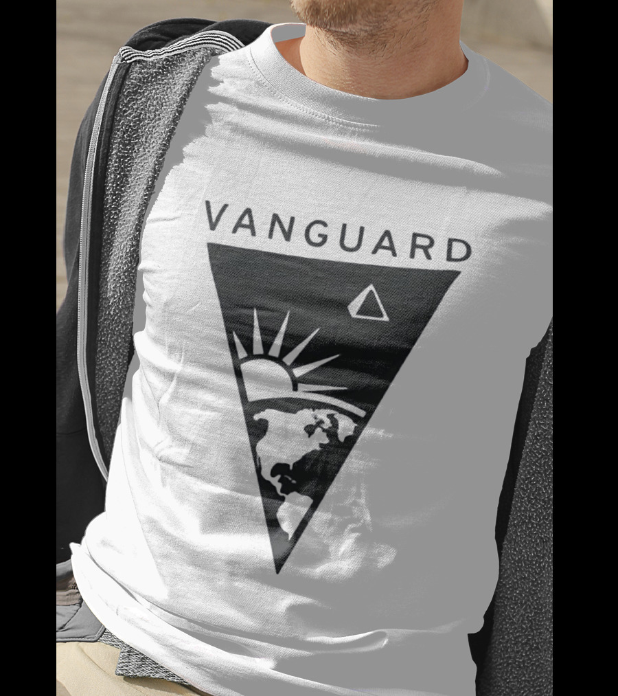 Vanguard Earth Sun Triangle Minimalist Earth Sun T-Shirt