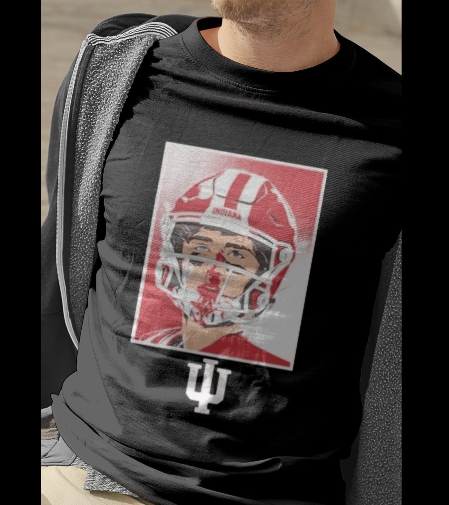 Josh Hoover Indiana Hoosiers Football Bloody Face T-Shirt
