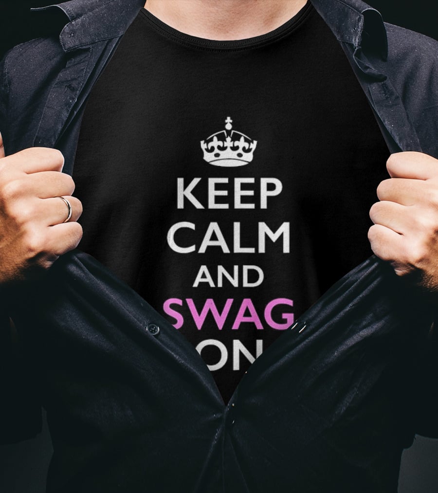 Keep Calm And Swag On Crown Meme T-Shirt