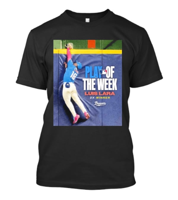 Luis Lara Play Of The Week 2x Winner Milwaukee Brewers T-Shirt
