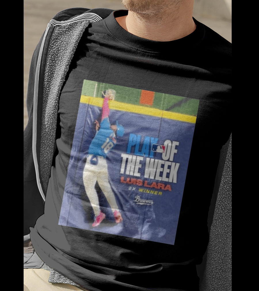 Luis Lara Play Of The Week 2x Winner Milwaukee Brewers T-Shirt