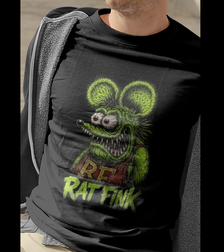 Rat Fink Kustom Kulture Born To Ride Weird RF T-Shirt