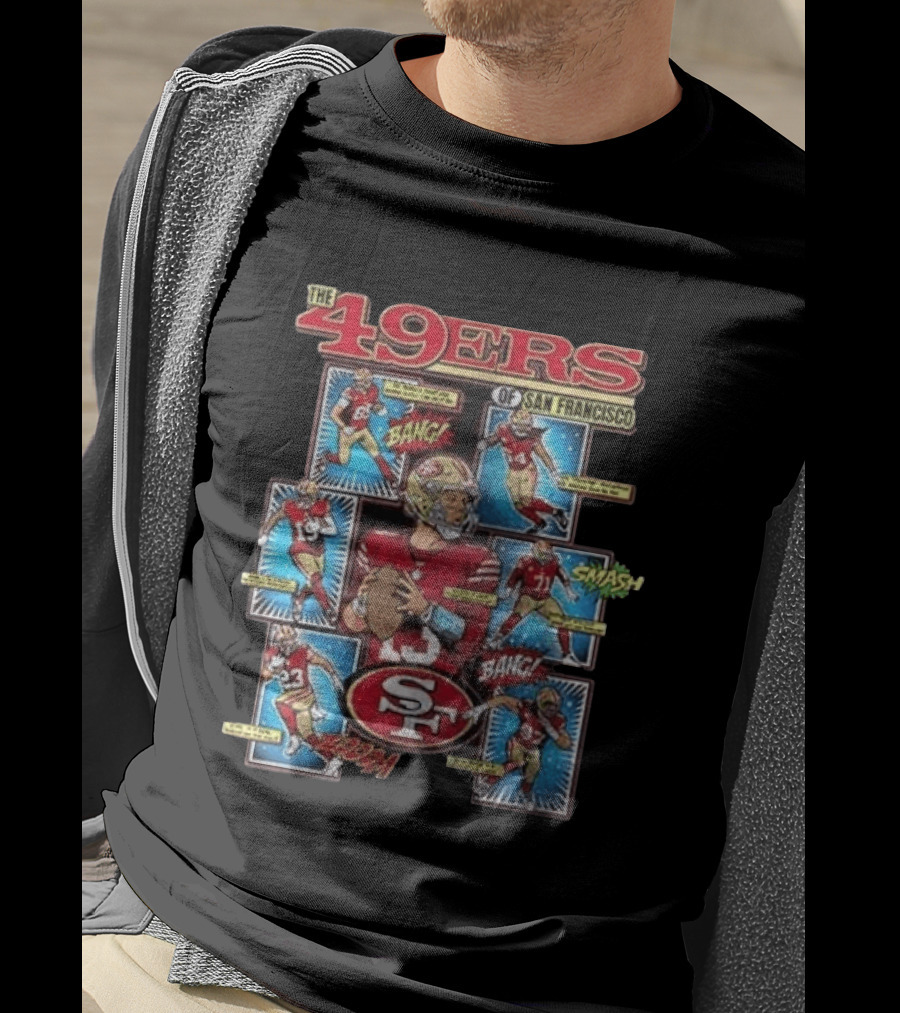The 49ers Of San Francisco All Stars Comic Bang Smash SF 49ers T-Shirt