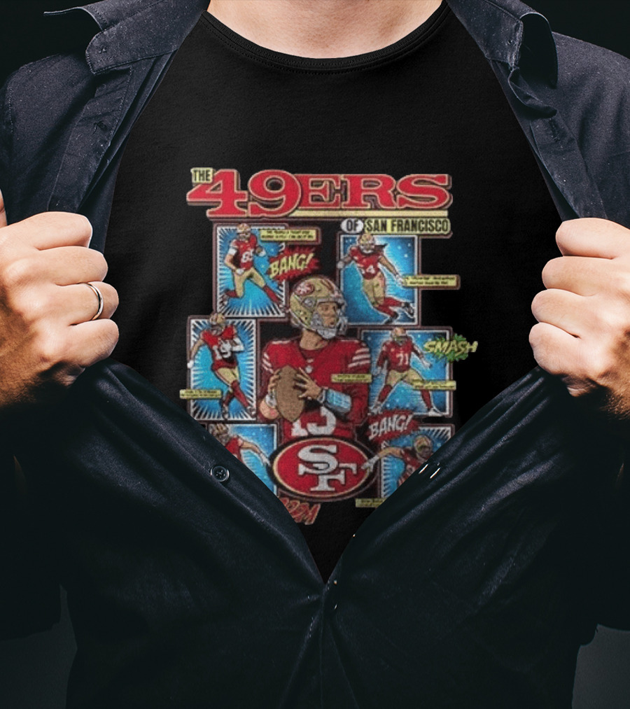 The 49ers Of San Francisco All Stars Comic Bang Smash SF 49ers T-Shirt