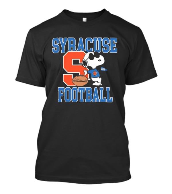 Snoopy Syracuse Football Let's Go Orange Fan Gear T-Shirt