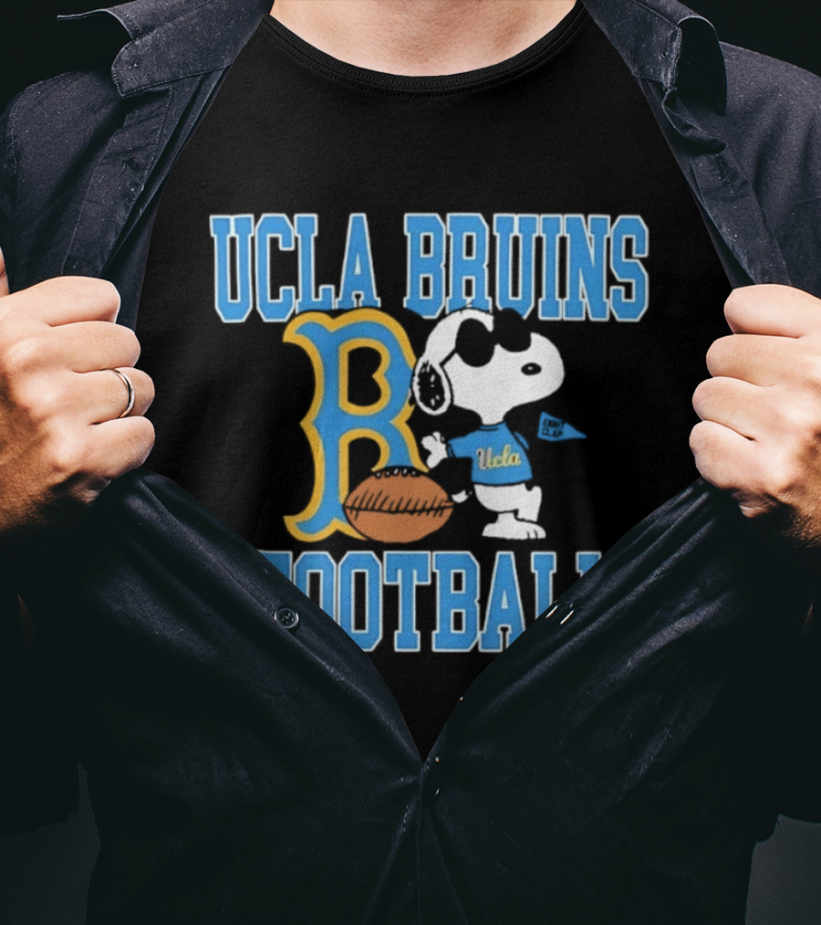 UCLA Bruins Football Snoopy Peanuts Eight Clap T-Shirt