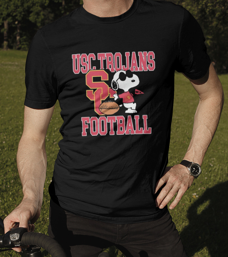 USC Trojans Snoopy Football Fight On University Of Southern California T-Shirt