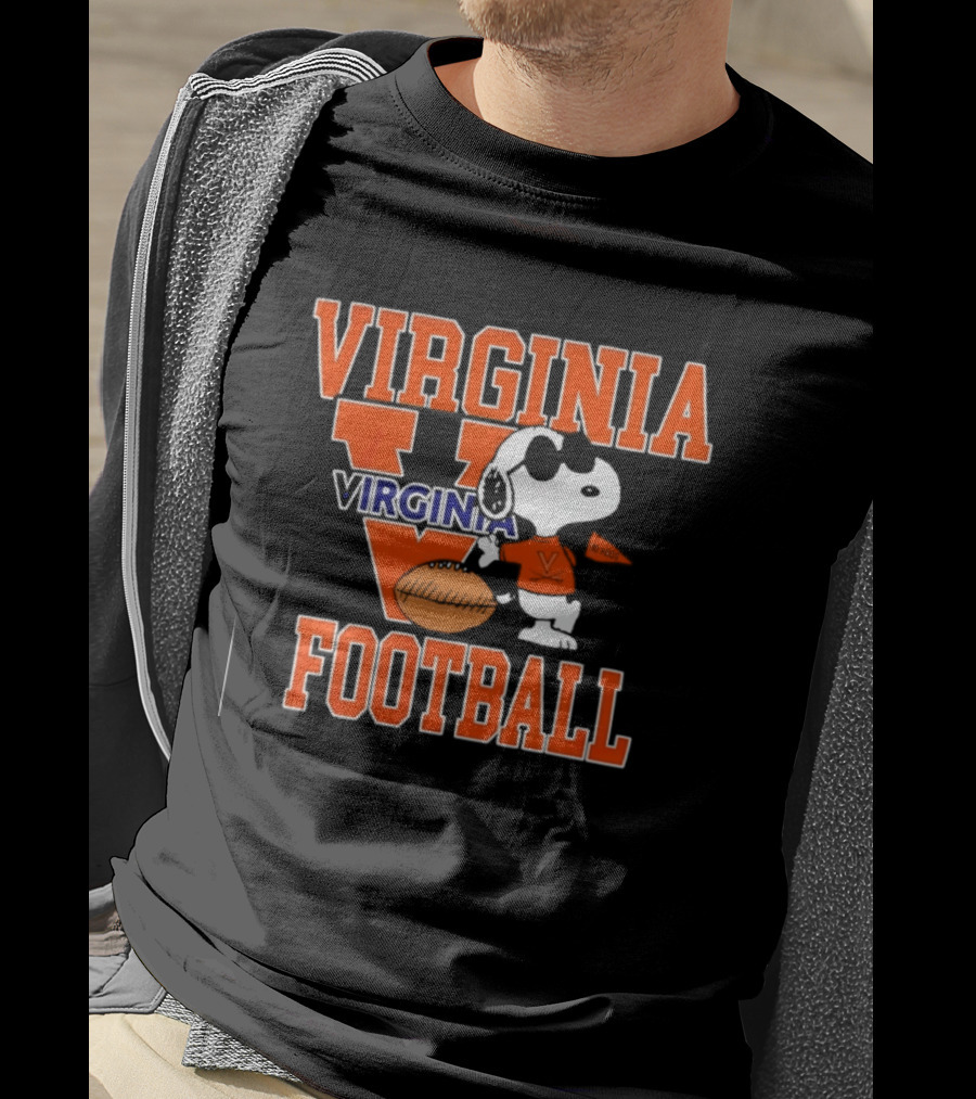 Virginia Cavaliers Football Snoopy Go Hoos T-Shirt