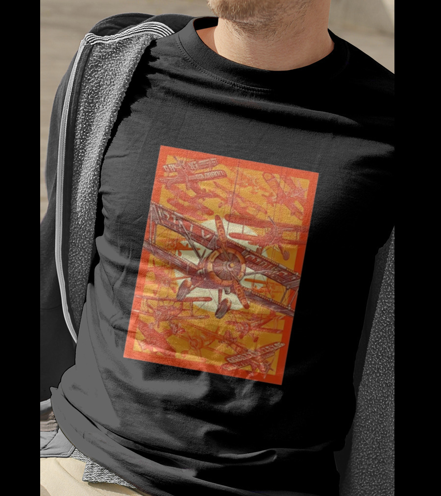 Biplane Airshow Eugene And Austin Adventure T-Shirt