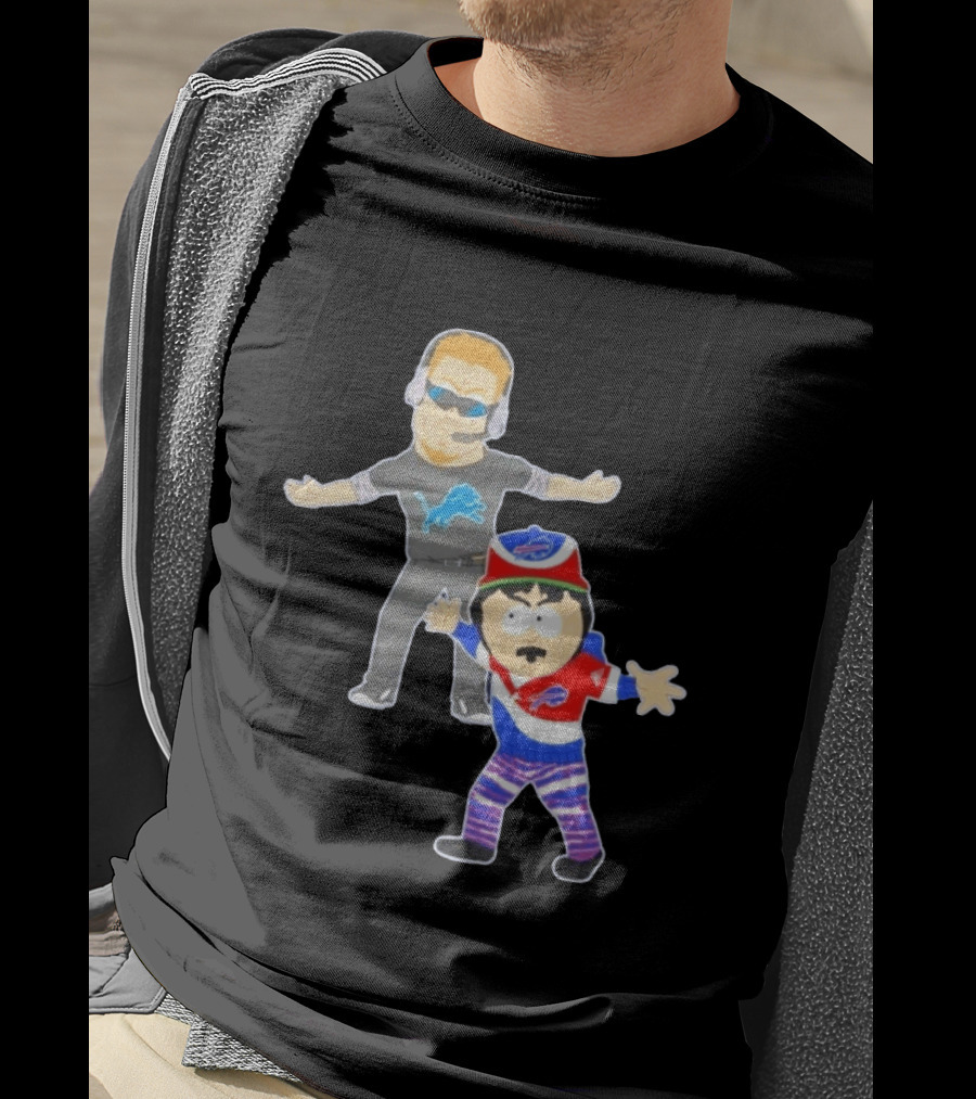 Buffalo Bills Detroit Lions South Park Crossover Motown Bro Down T-Shirt