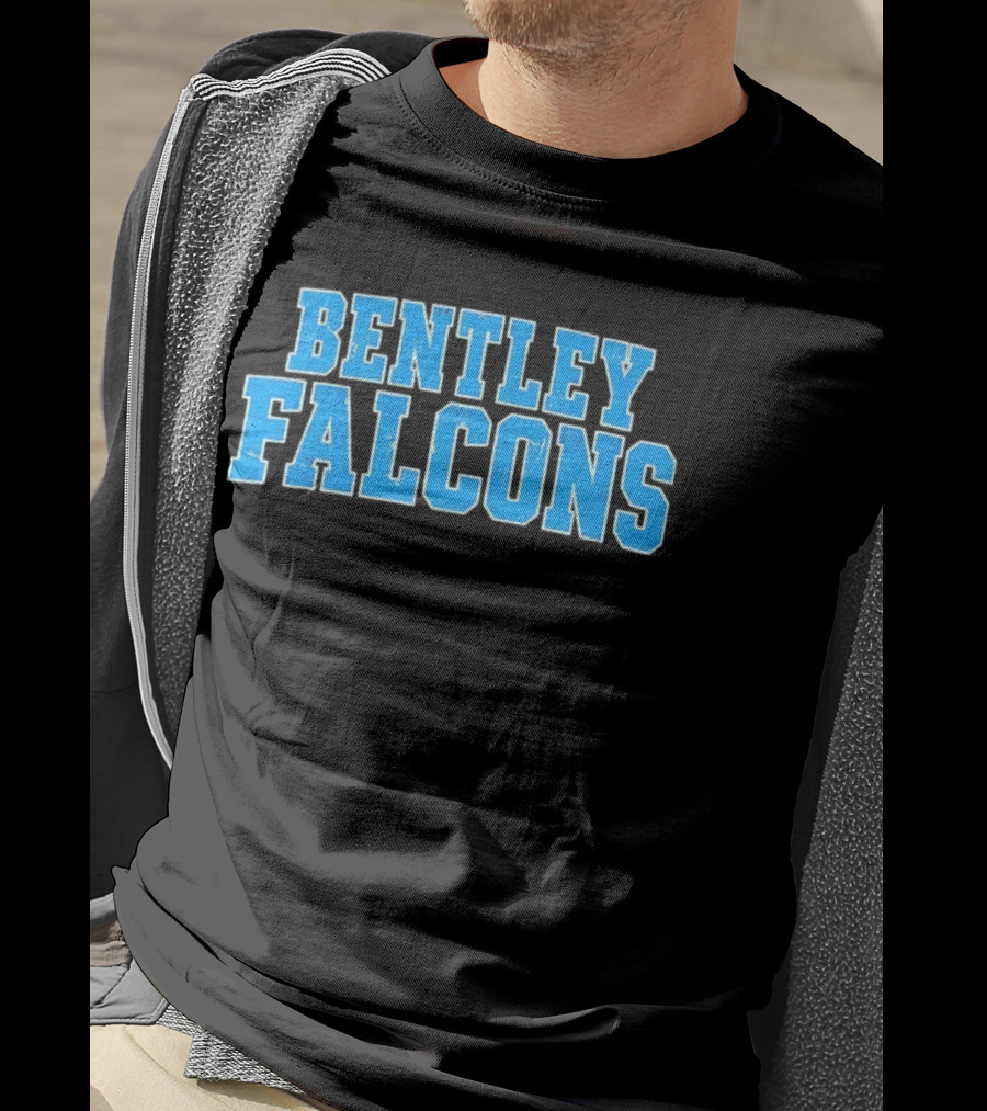 Bentley Falcons Distressed NCAA College Sports T-Shirt