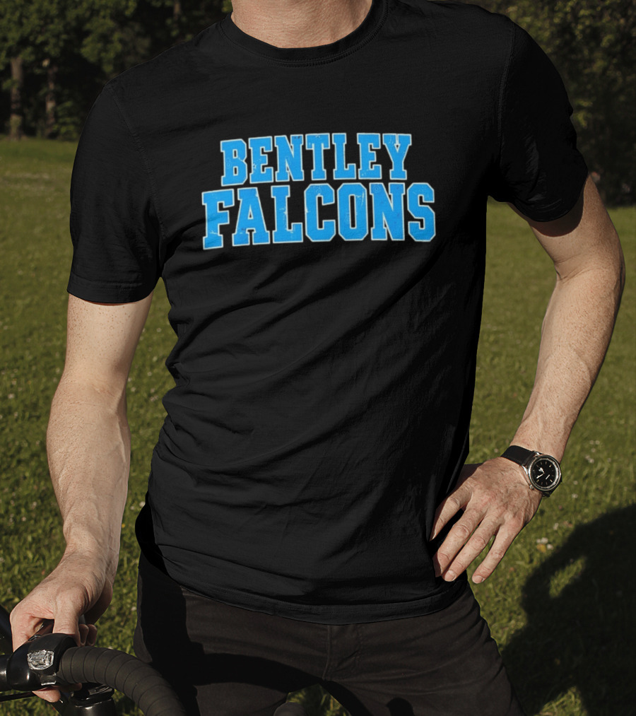 Bentley Falcons Distressed NCAA College Sports T-Shirt