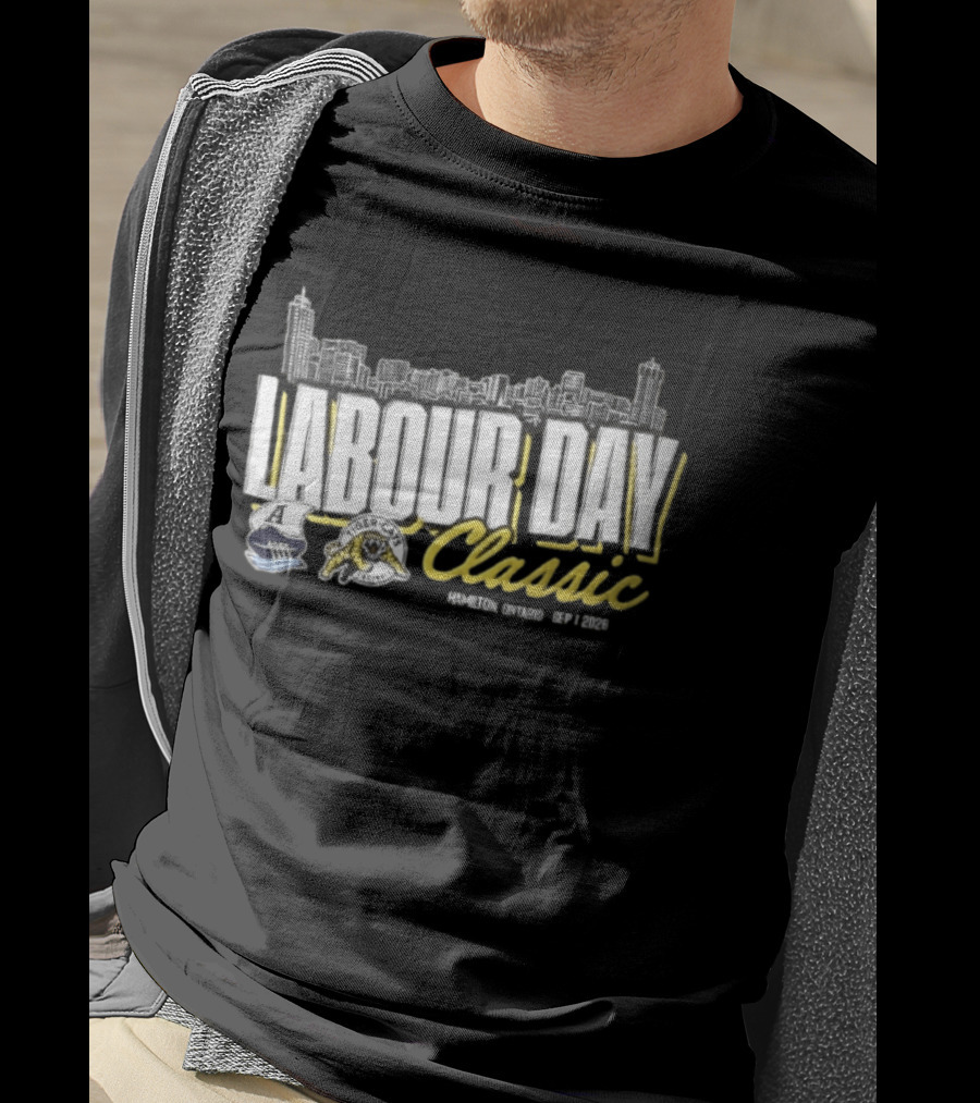 Toronto Argonauts Hamilton Tiger Cats Labour Day Classic 2026 Skyline Event T-Shirt