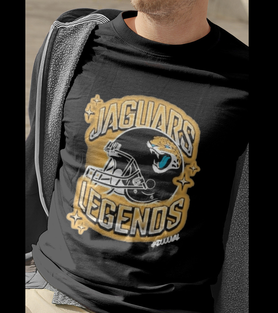 Jacksonville Jaguars Legends DUUUVAL Football Helmet T-Shirt
