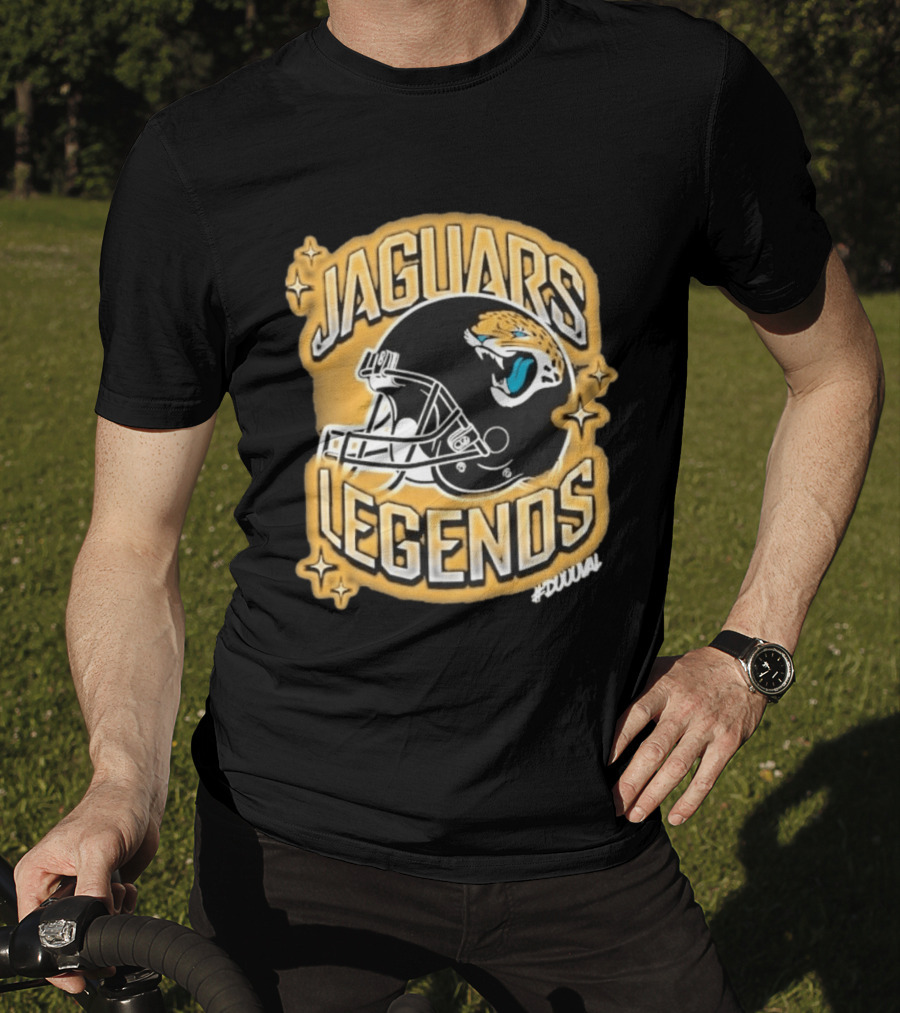 Jacksonville Jaguars Legends DUUUVAL Football Helmet T-Shirt