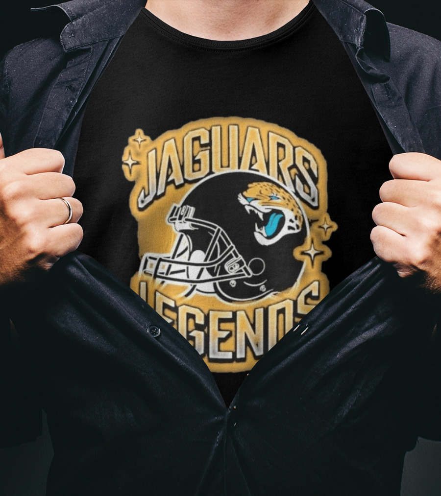 Jacksonville Jaguars Legends DUUUVAL Football Helmet T-Shirt