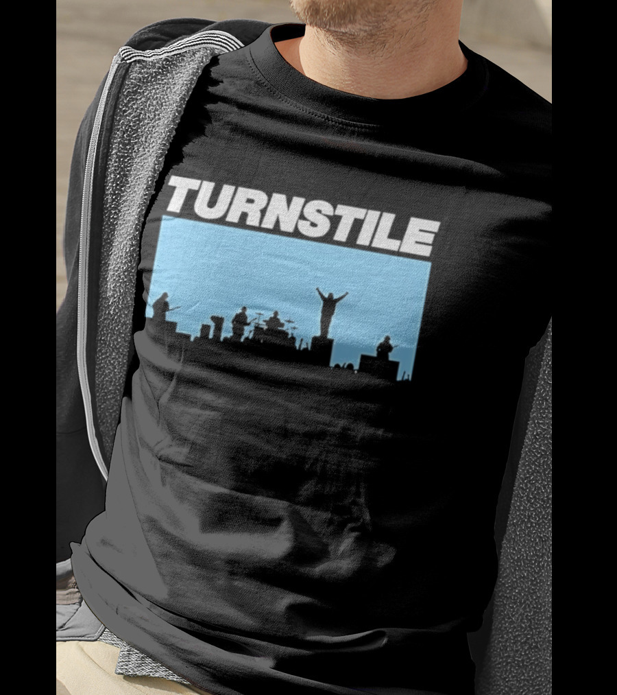 Turnstile Band Skyline Performance Hardcore T-Shirt