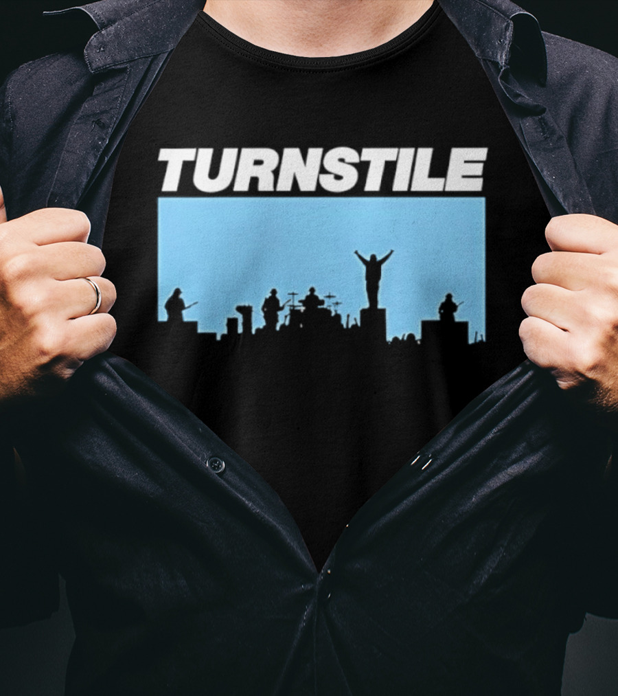 Turnstile Band Skyline Performance Hardcore T-Shirt